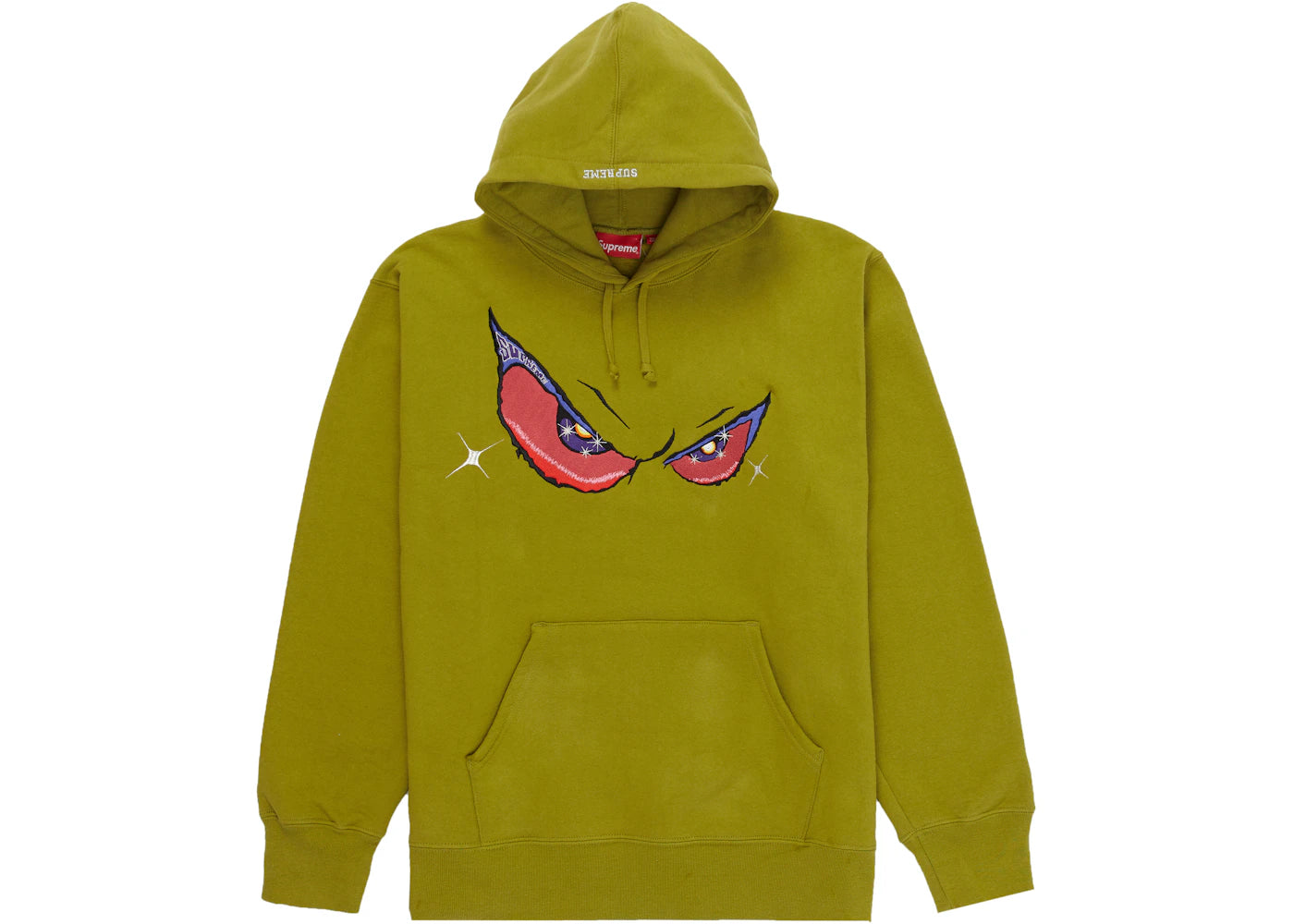 Supreme Eyes Hooded Sweatshirt Moss