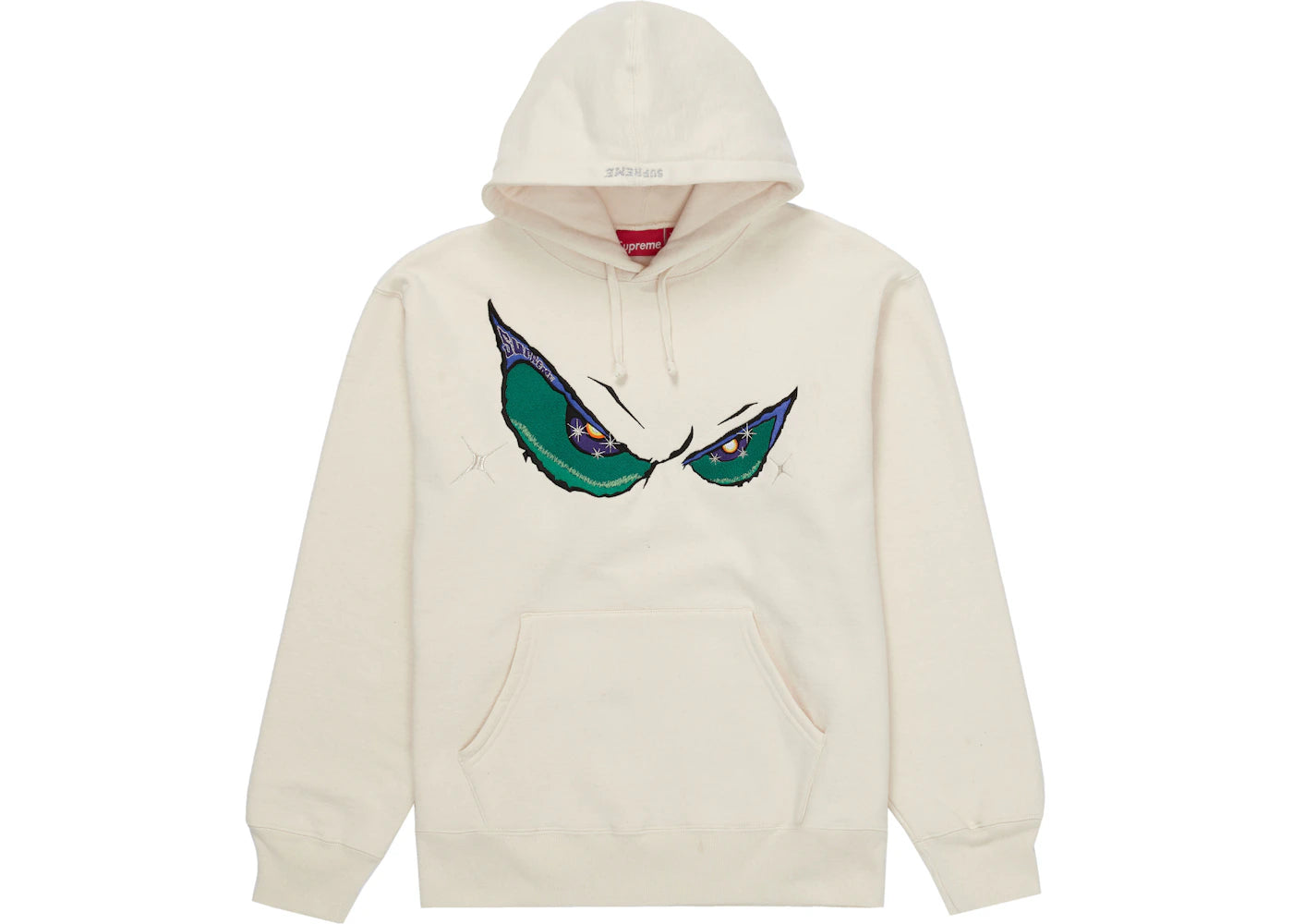 Supreme Eyes Hooded Sweatshirt Natural