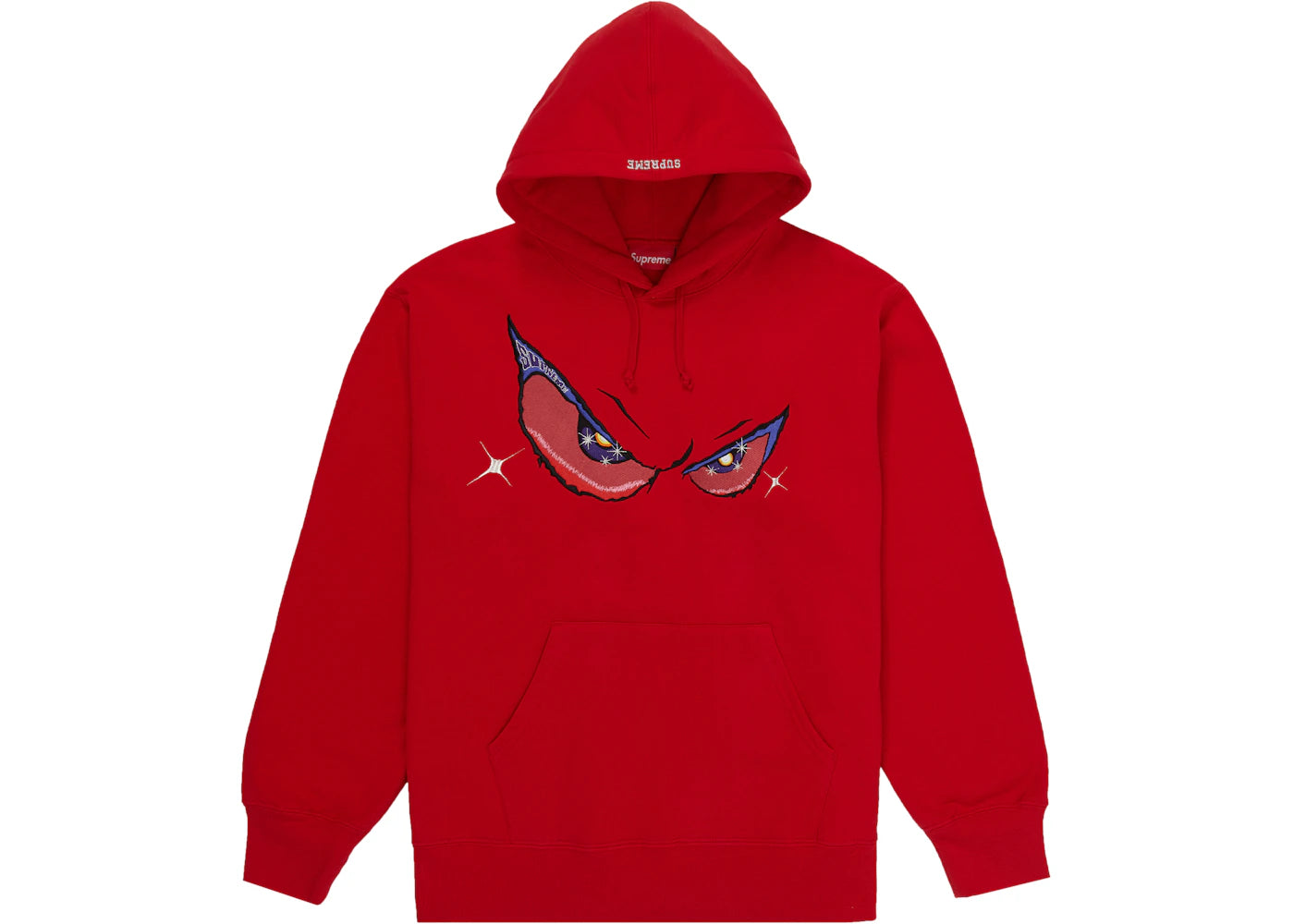 Supreme Eyes Hooded Sweatshirt Red