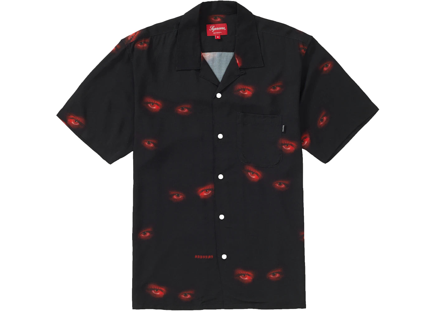 Supreme Eyes Rayon Shirt Black