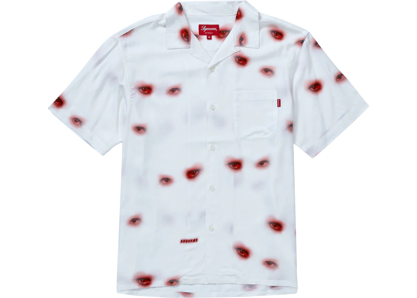 Supreme Eyes Rayon Shirt Off White
