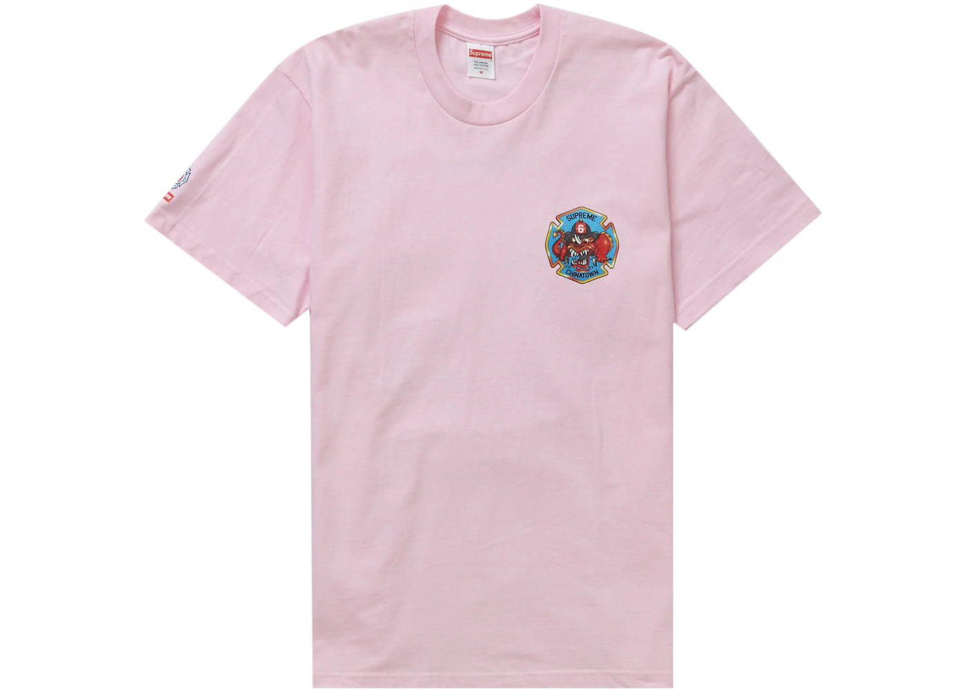 Supreme FDNY Engine 9 Tee Light Pink