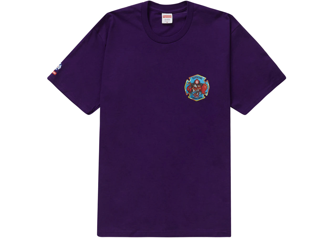 Supreme FDNY Engine 9 Tee Purple