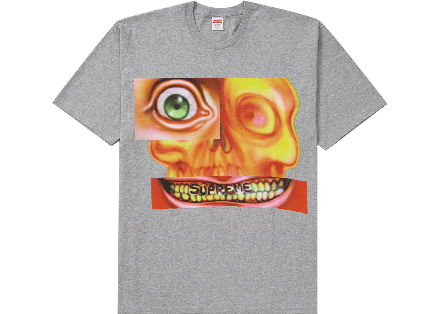 Supreme Face Tee Heather Grey