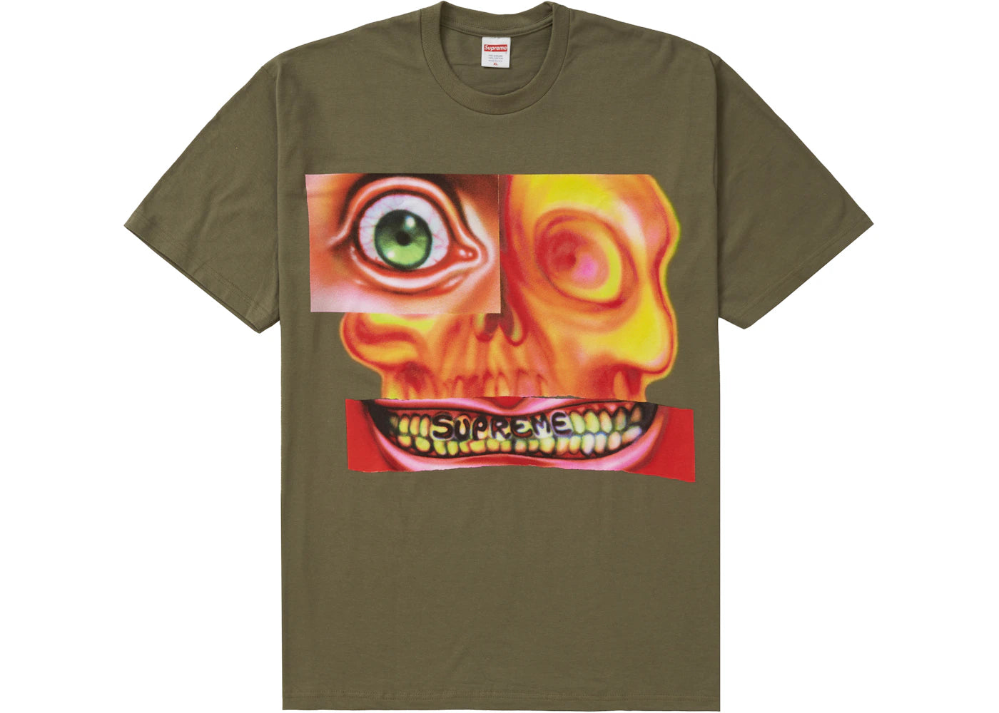 Supreme Face Tee Light Olive