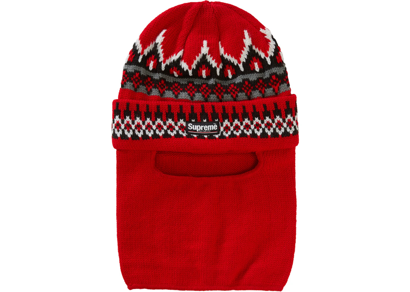 Supreme Facemask Beanie Red