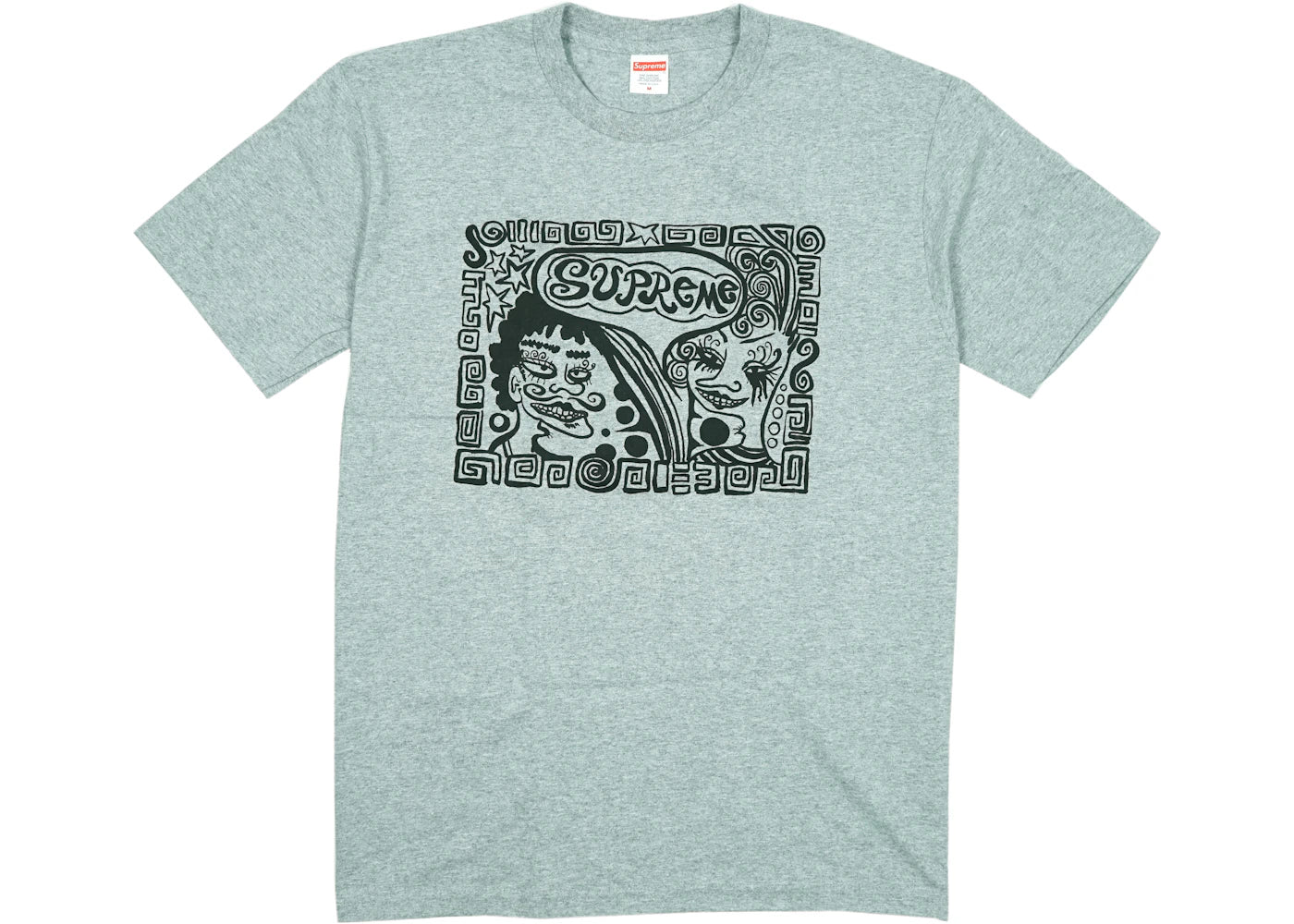 Supreme Faces Tee Heather Grey