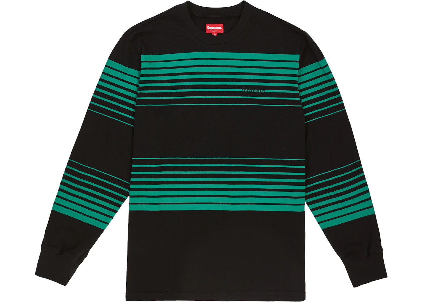 Supreme Fade Stripe L/S Top Black