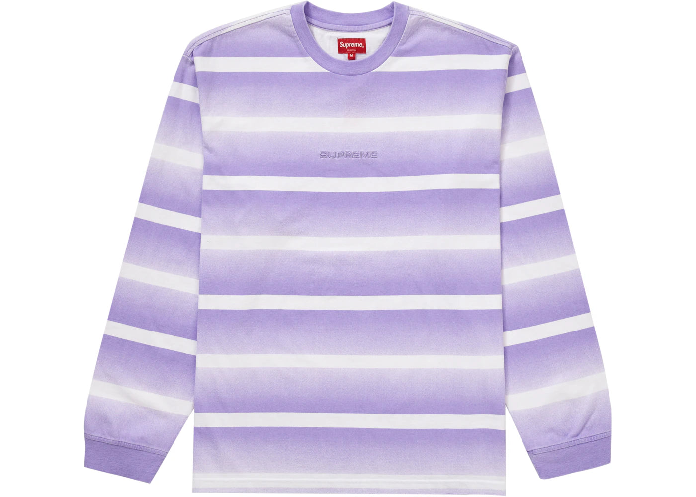 Supreme Fade Stripe L/S Top Purple