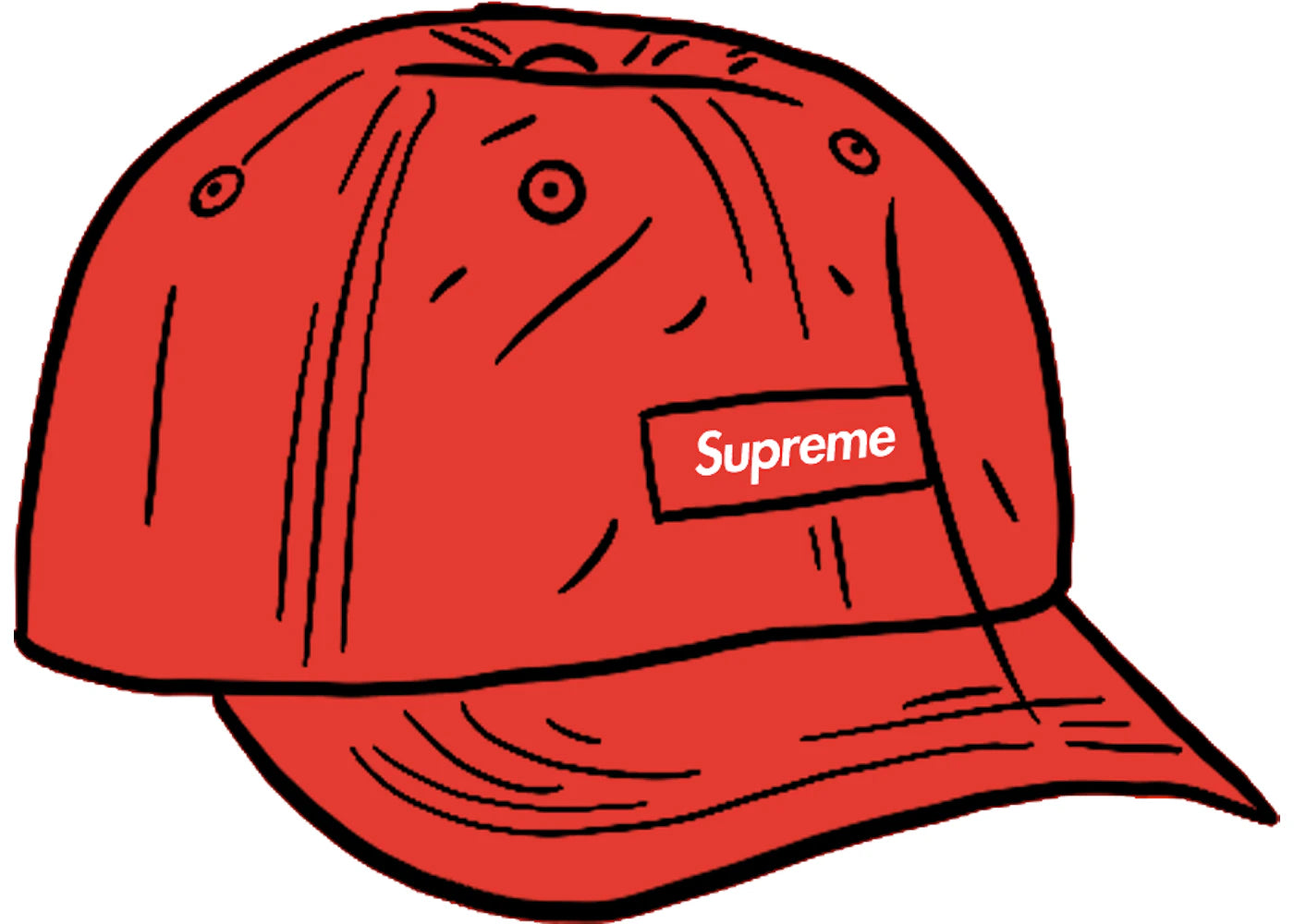 Supreme Faded Ripstop 6-Panel Red