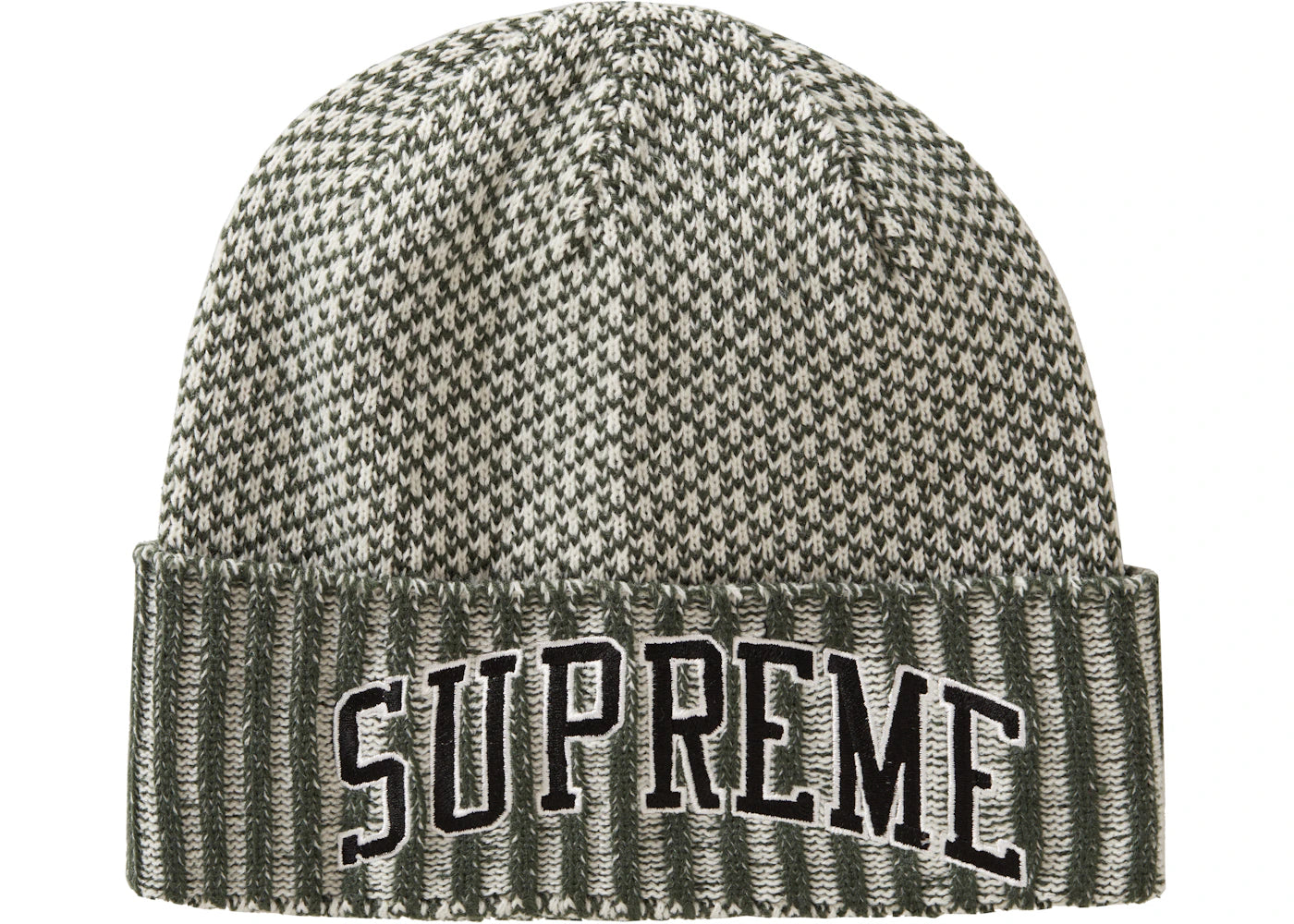 Supreme Fair Isle Beanie Dark Olive