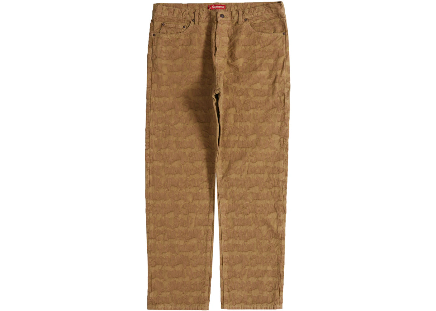 Supreme Fat Tip Jacquard Regular Jean Olive