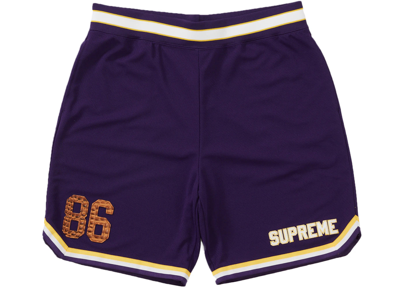 Supreme Faux Croc Basketball Short Purple