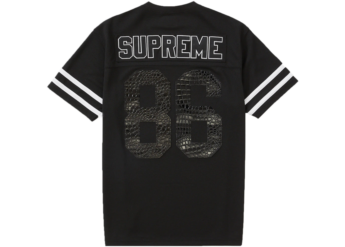 Supreme Faux Croc Football Jersey Black