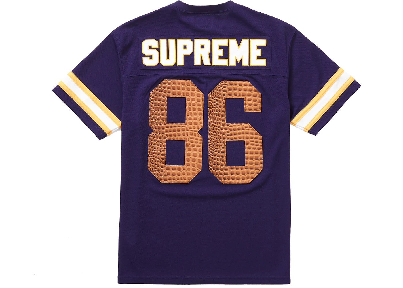 Supreme Faux Croc Football Jersey Purple