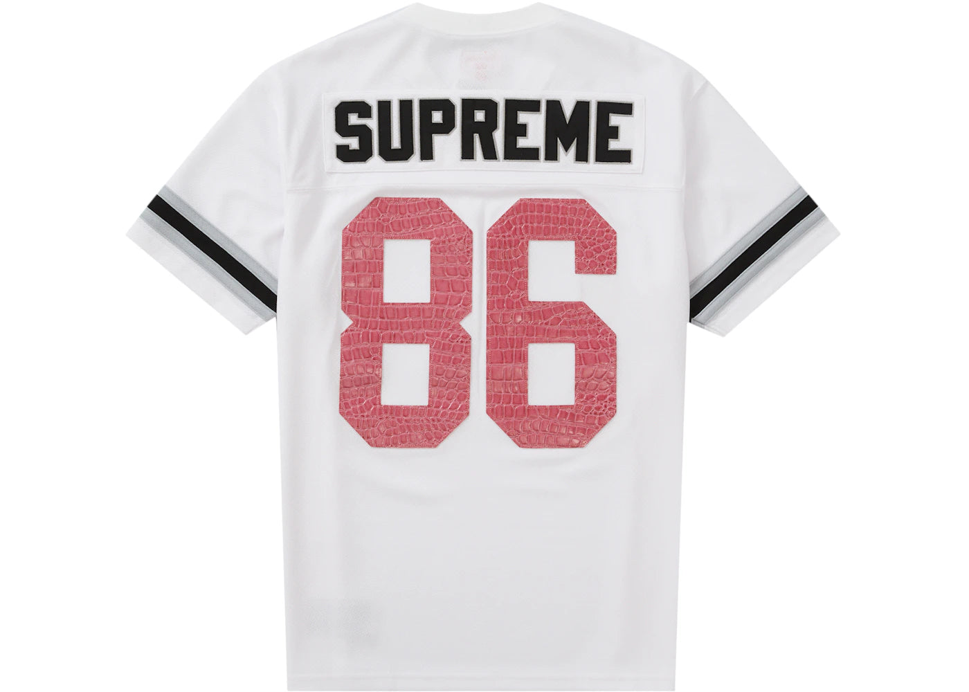 Supreme Faux Croc Football Jersey White