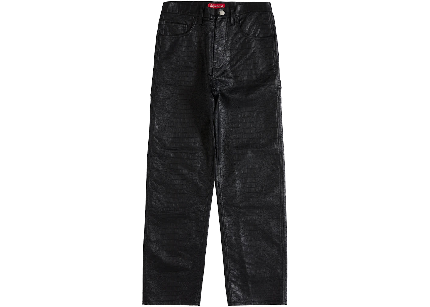 Supreme Faux Croc Painter Pant Black