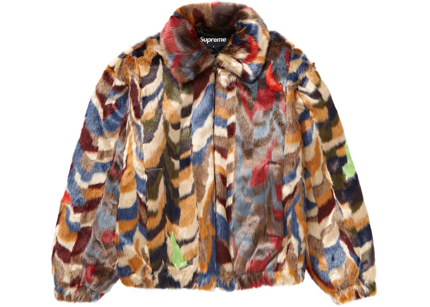 Supreme Faux Fur Bomber Jacket Multicolor