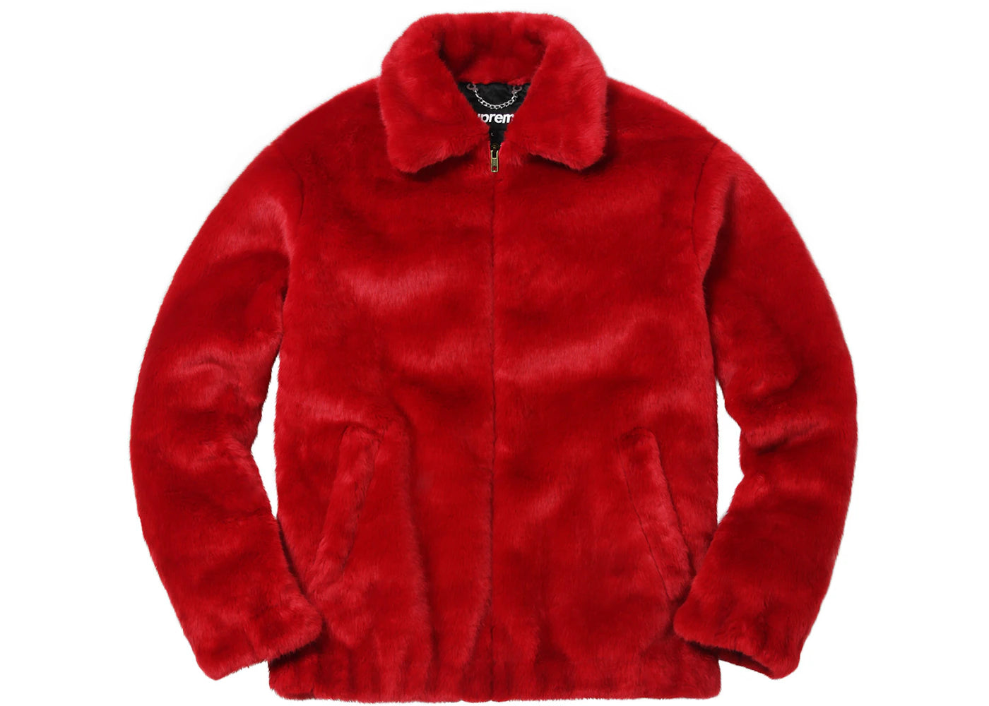 Supreme Faux Fur Bomber Jacket Red