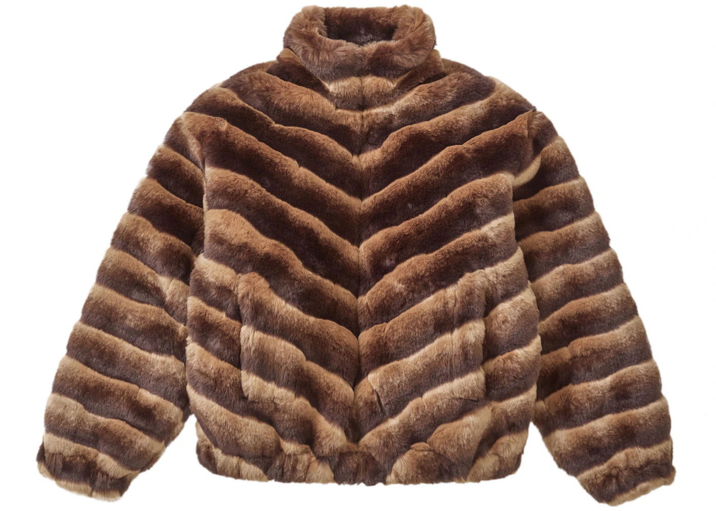 Supreme Faux Fur Jacket Brown