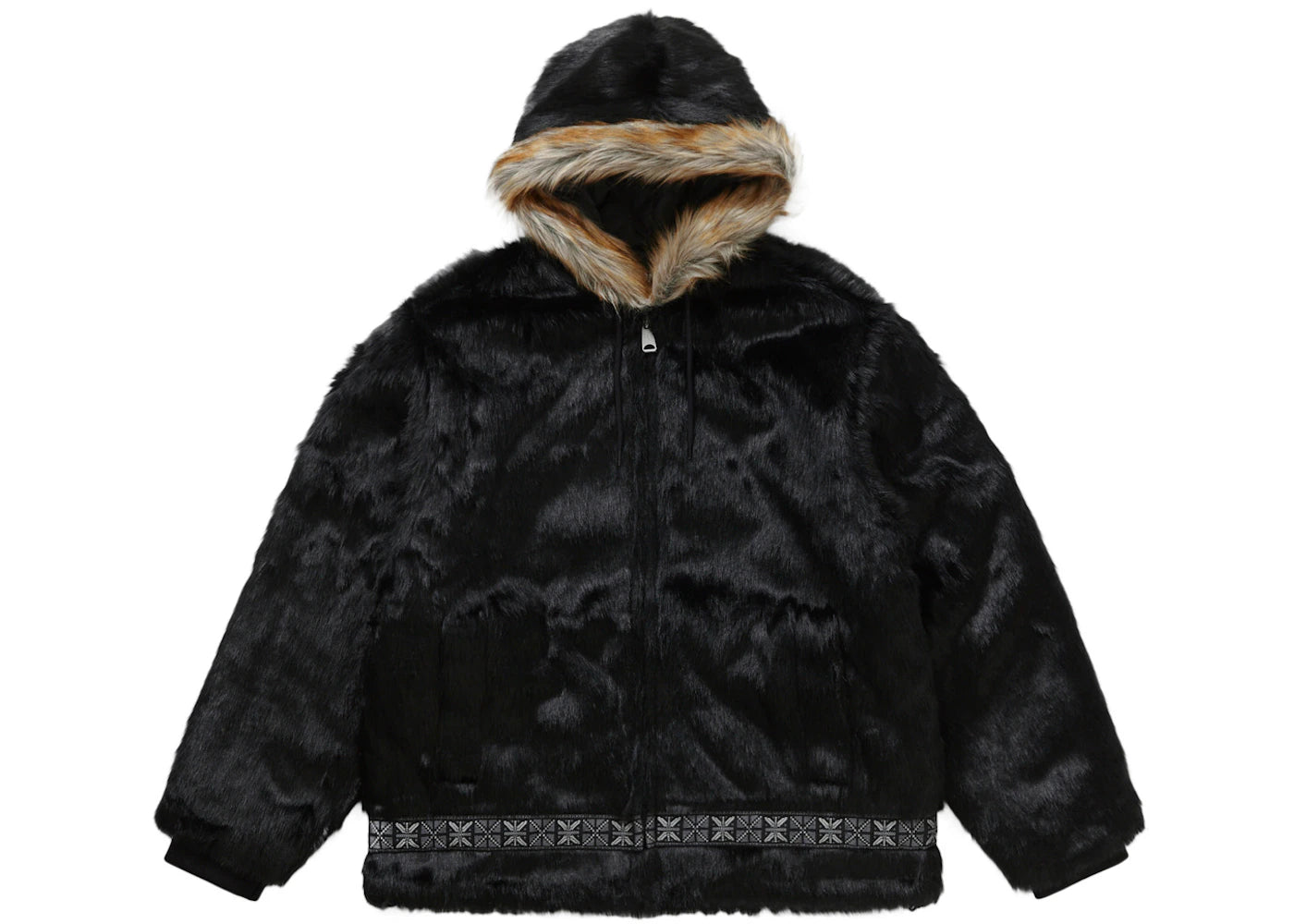 Supreme Faux Fur Parka Black