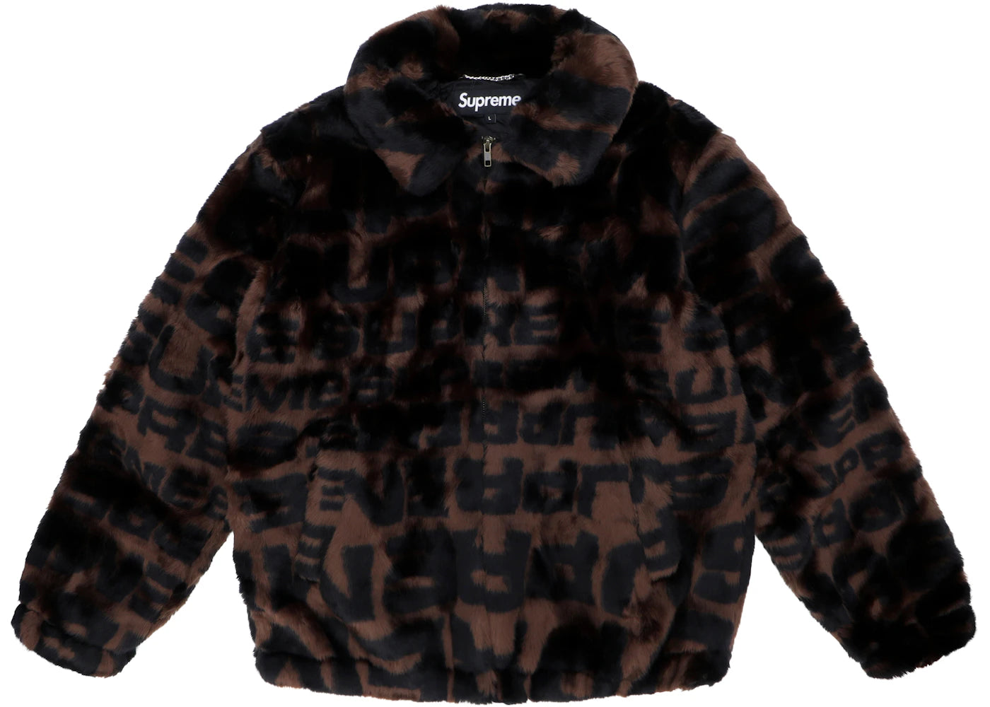 Supreme Faux Fur Repeater Bomber Brown