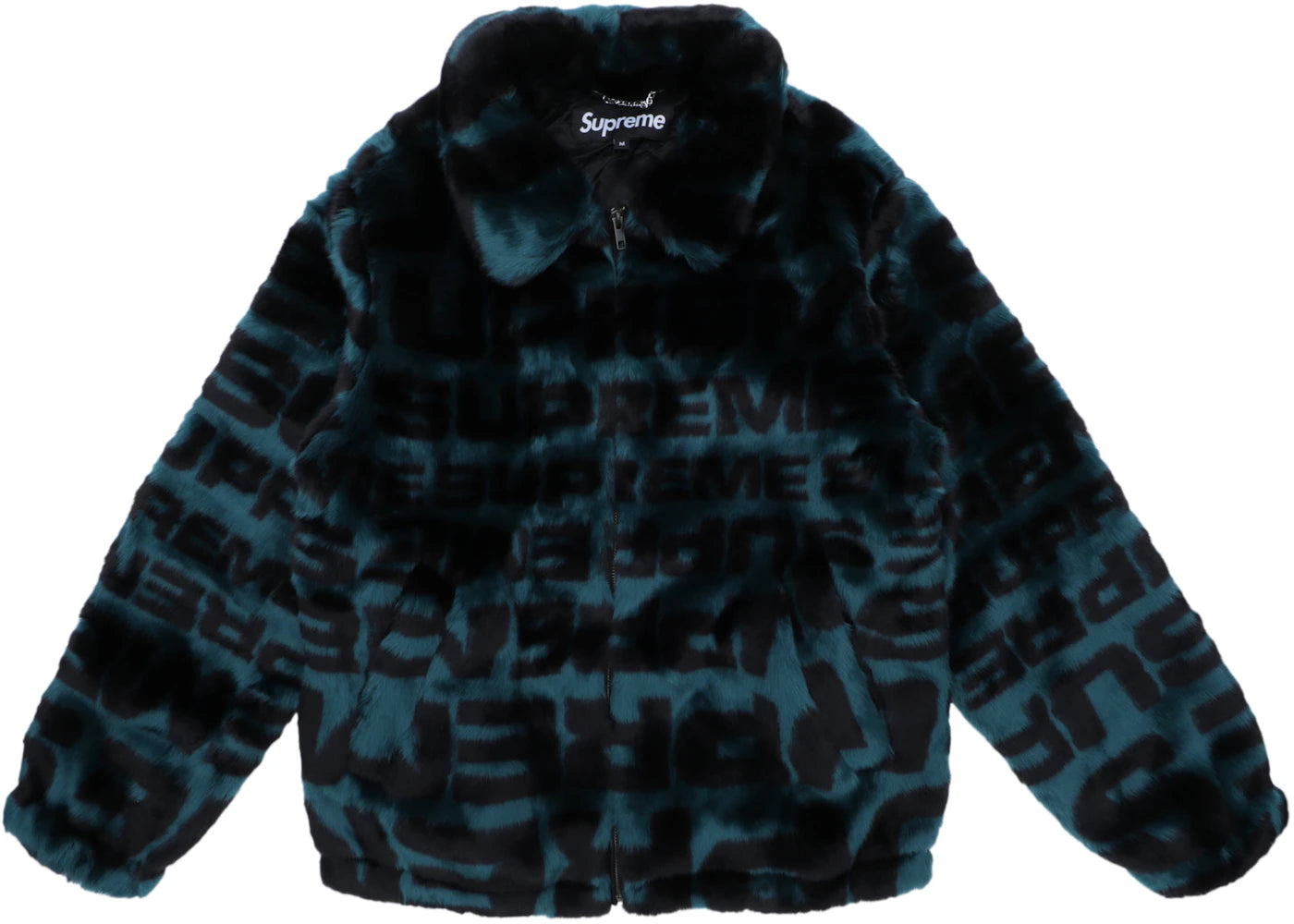Supreme Faux Fur Repeater Bomber Dark Teal