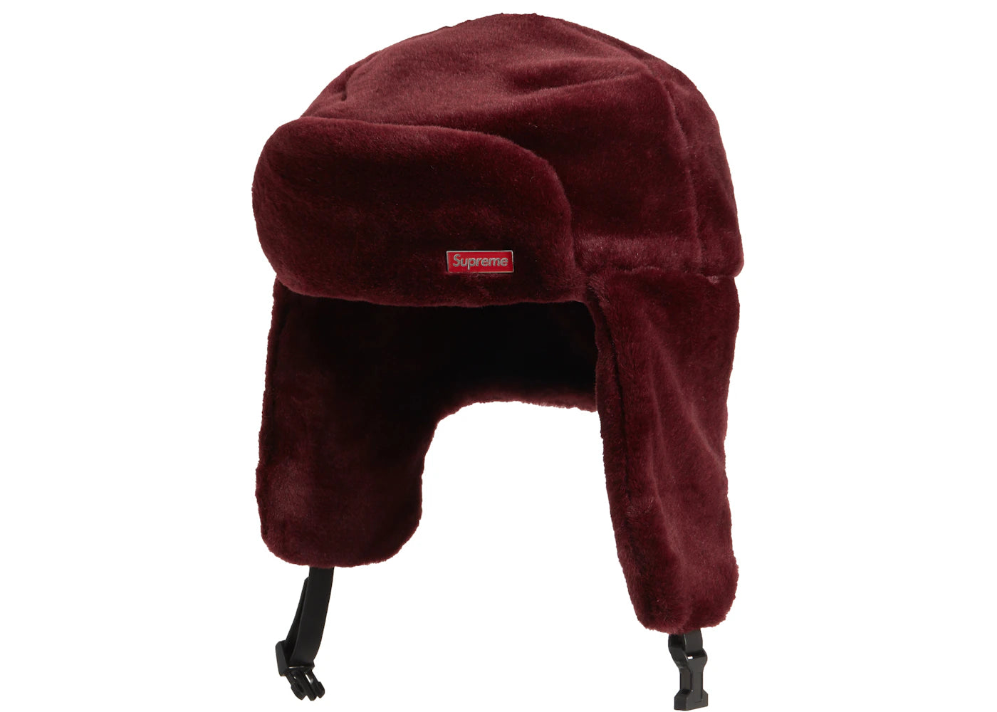 Supreme Faux Fur Ushanka Hat Burgundy