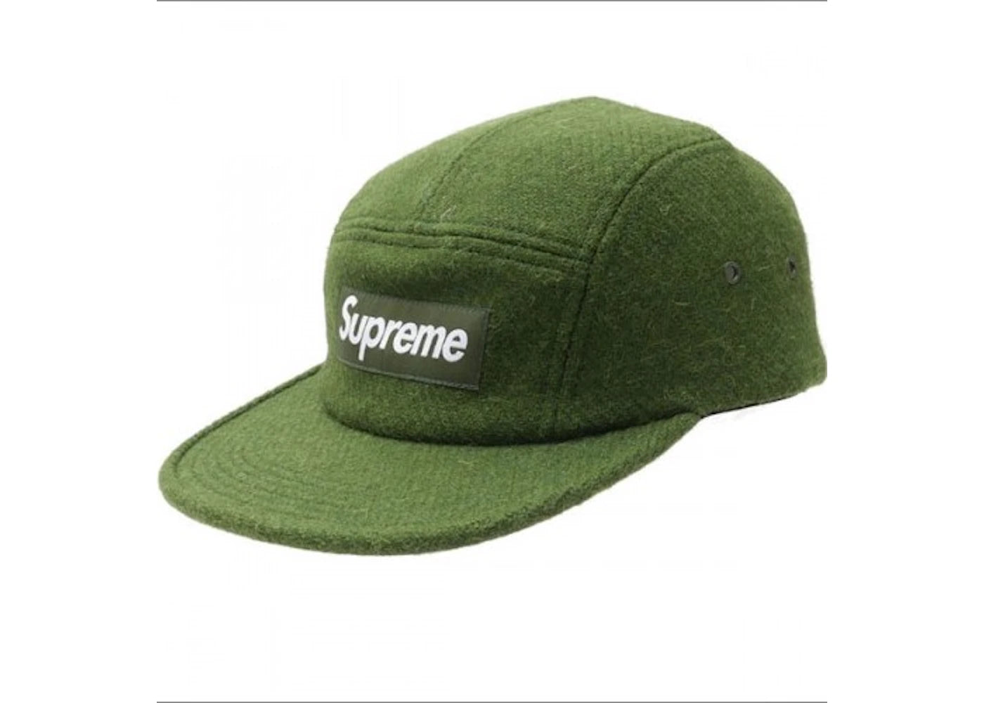 Supreme Featherweight Wool Camp Cap Green