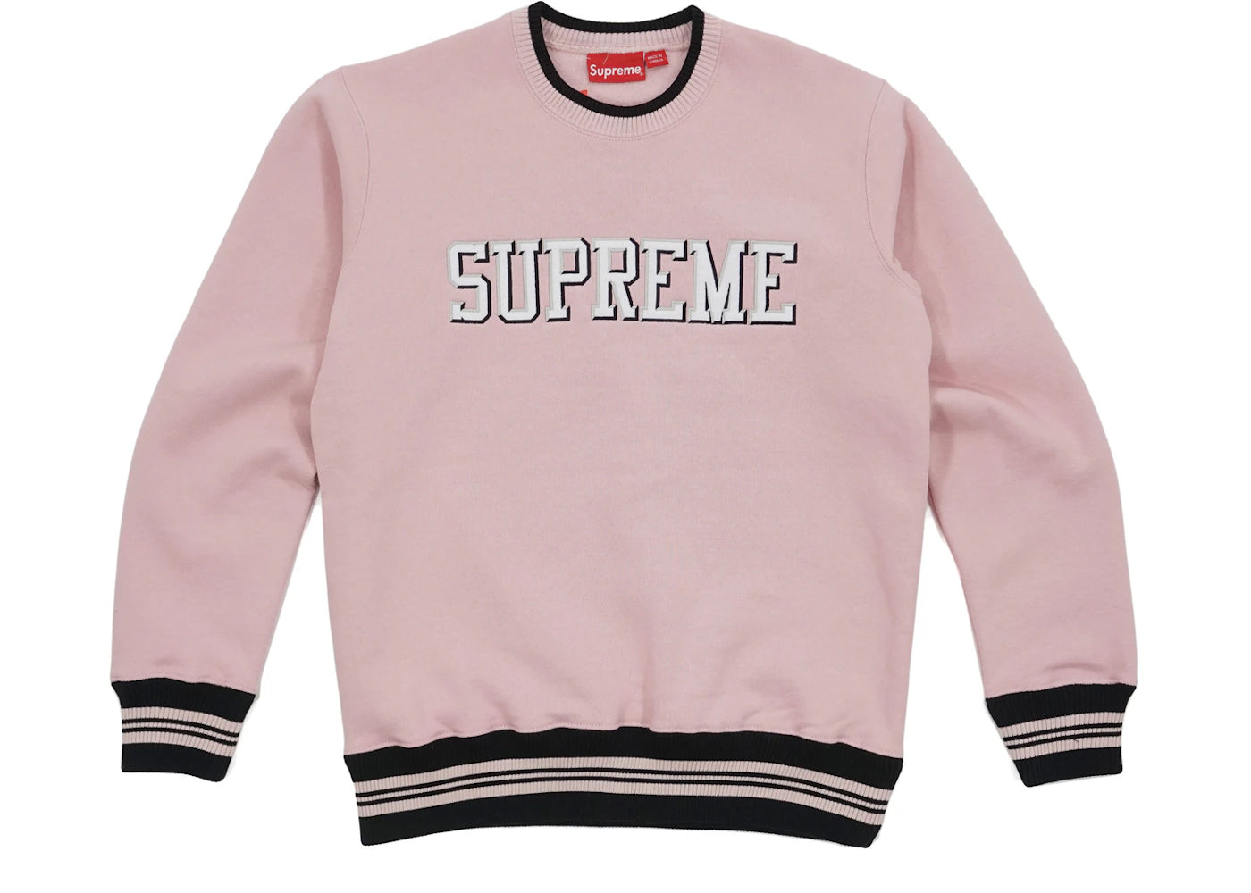Supreme Felt Shadow Crewneck Pink
