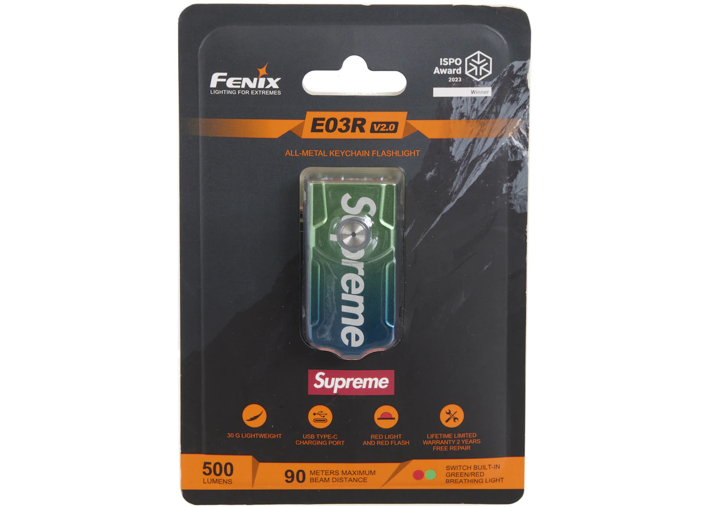 Supreme Fenix E03R Flashlight Keychain Multicolor