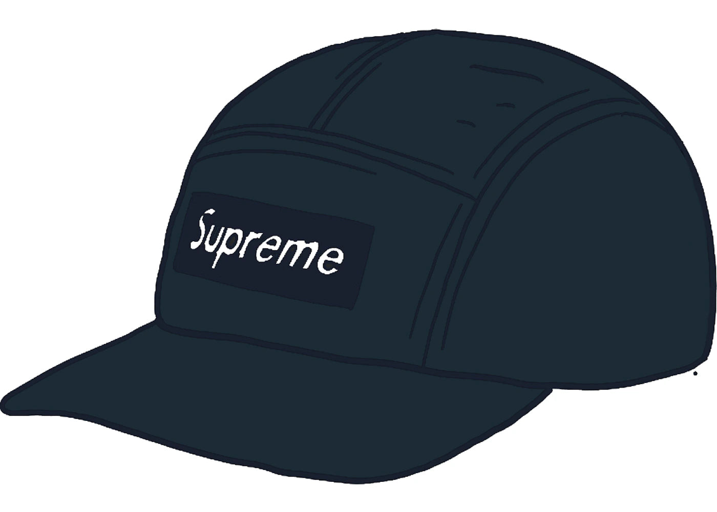 Supreme Fine Wale Corduroy Camp Cap Navy