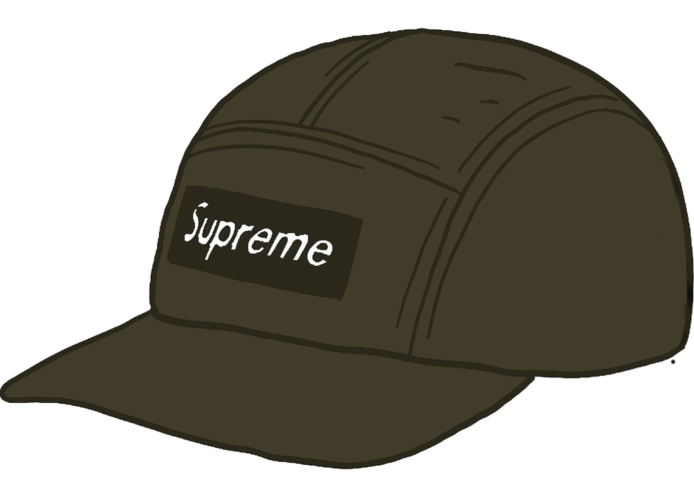 Supreme Fine Wale Corduroy Camp Cap Olive