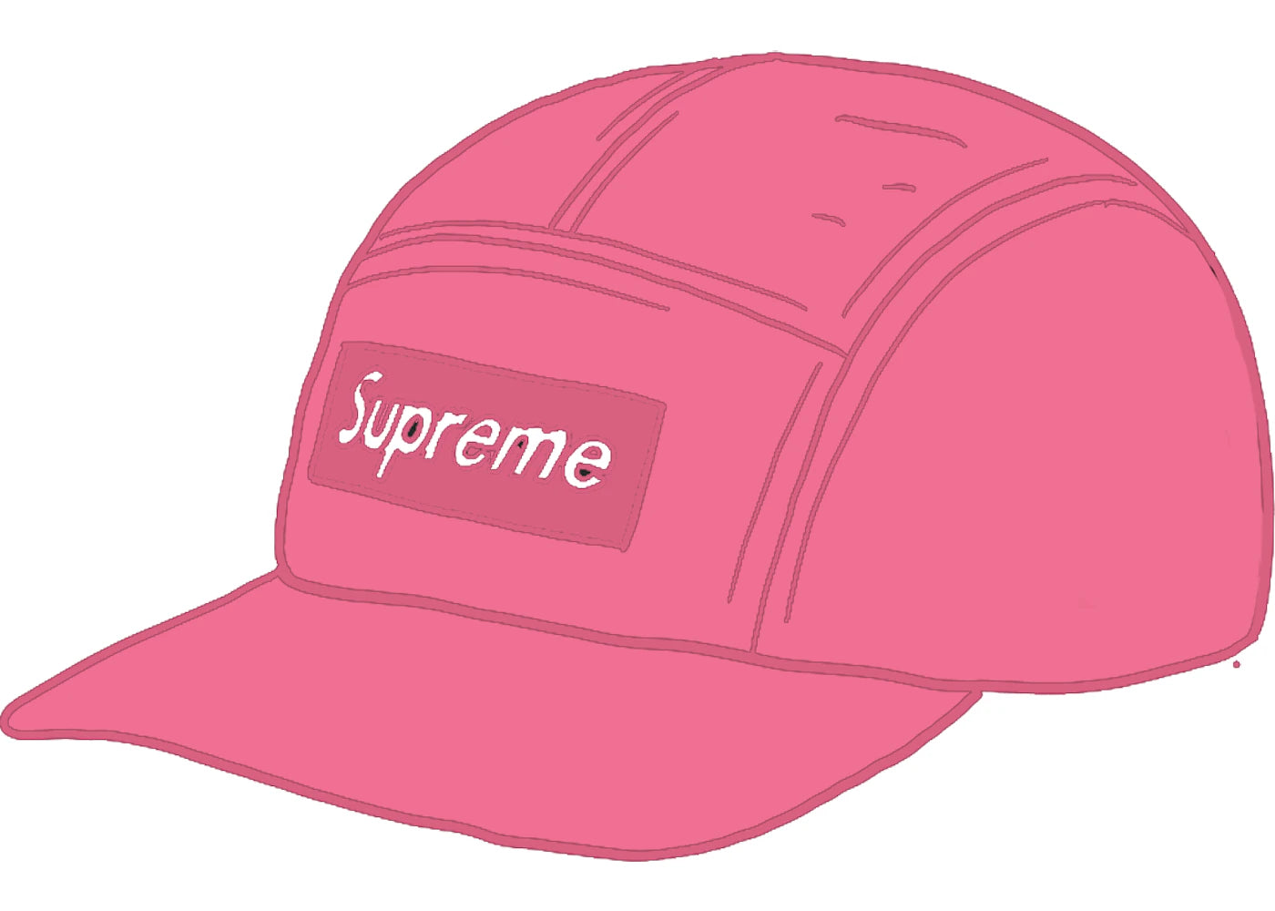 Supreme Fine Wale Corduroy Camp Cap Pink