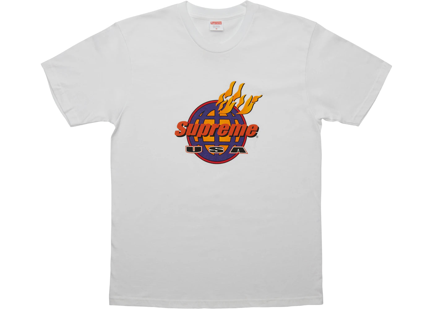 Supreme Fire Tee White