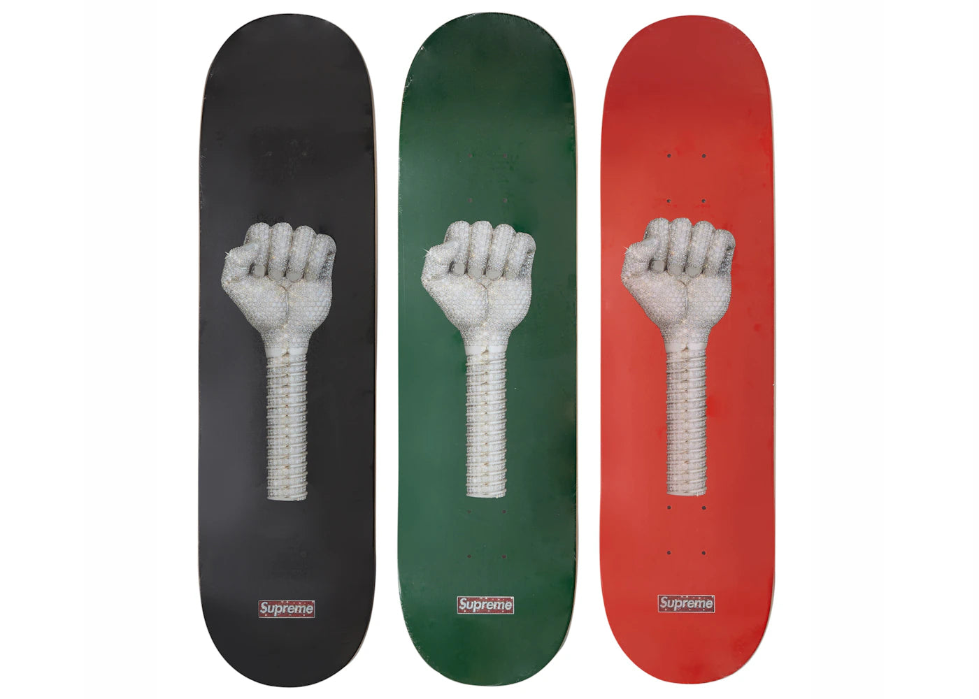 Supreme Fist Skateboard Deck Set Multicolor