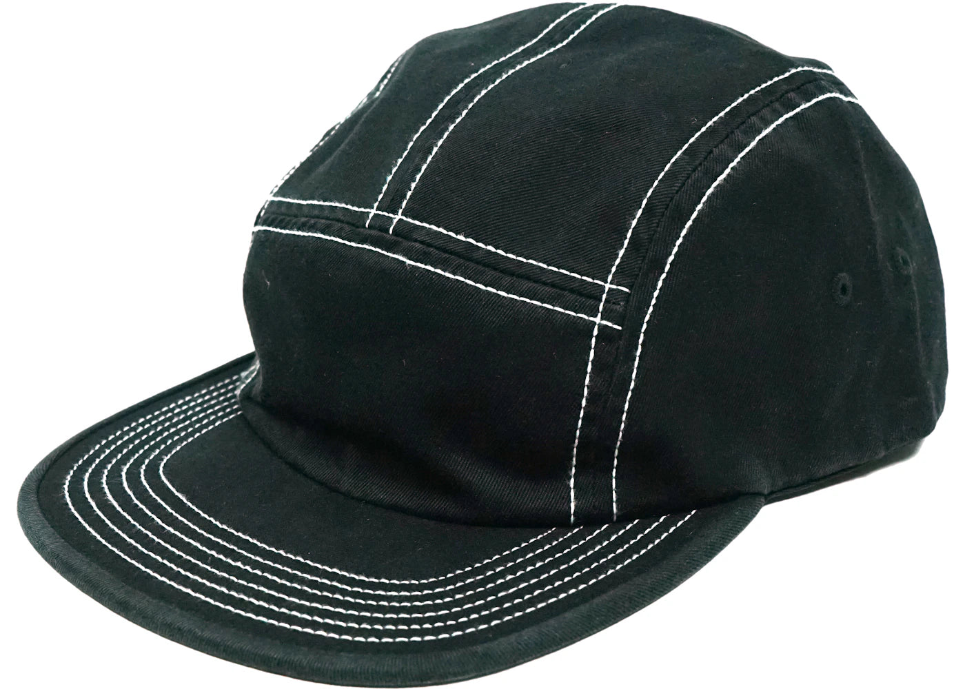 Supreme Fitted Rear Patch Camp Cap Black