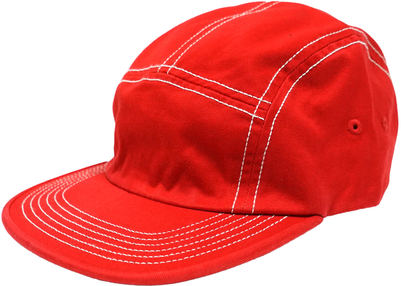 Supreme Fitted Rear Patch Camp Cap Red