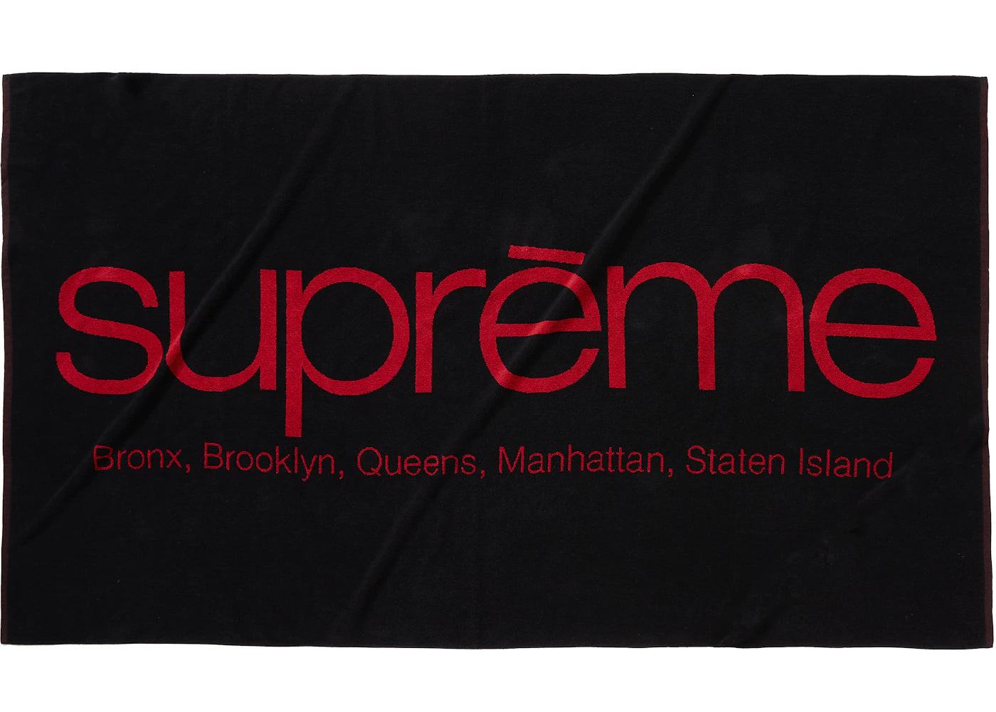 Supreme Five Boroughs Towel Black
