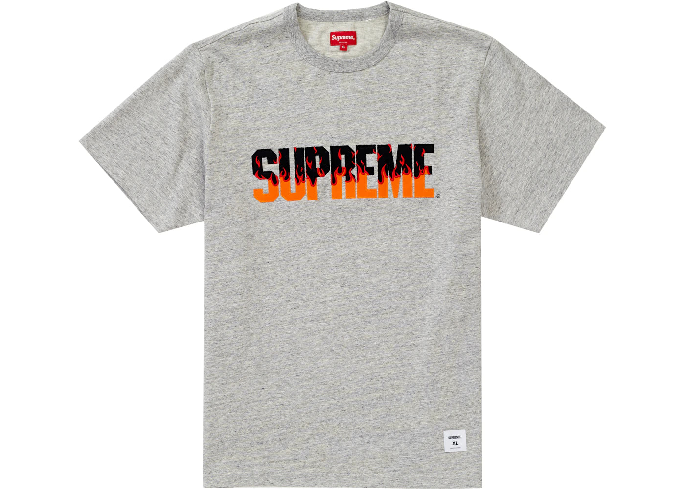 Supreme Flames S/S Top Heather Grey