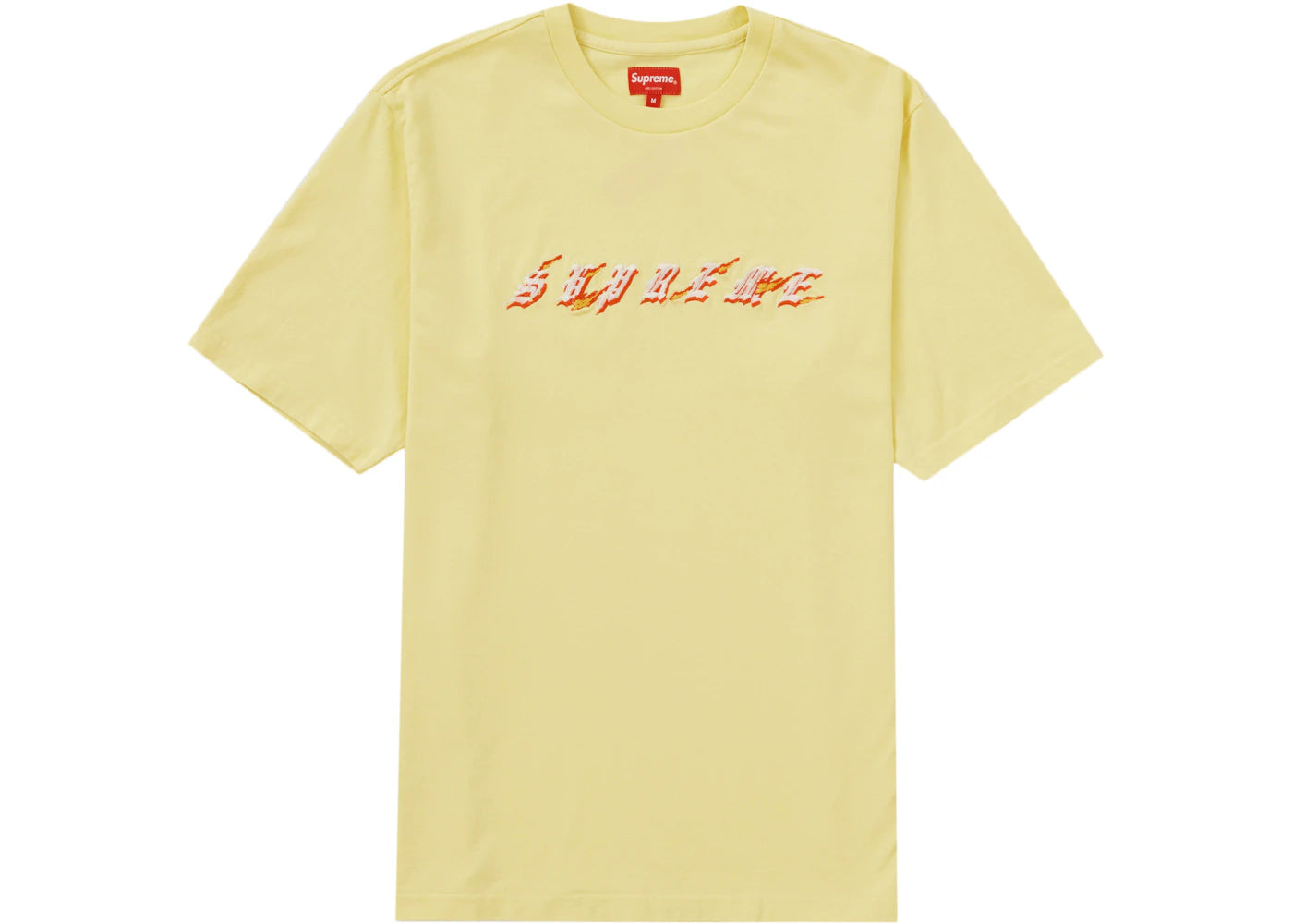 Supreme Flames S/S Top (SS22) Pale Yellow