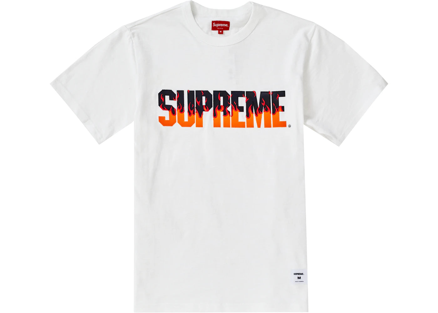 Supreme Flames S/S Top White