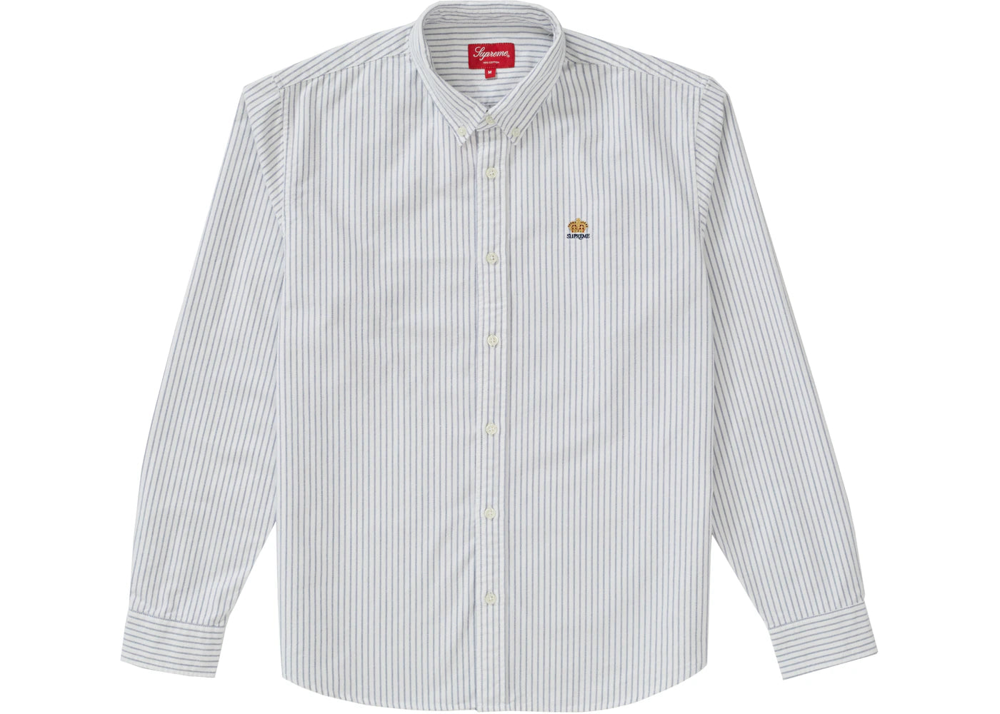 Supreme Flannel Oxford Shirt Blue Stripe