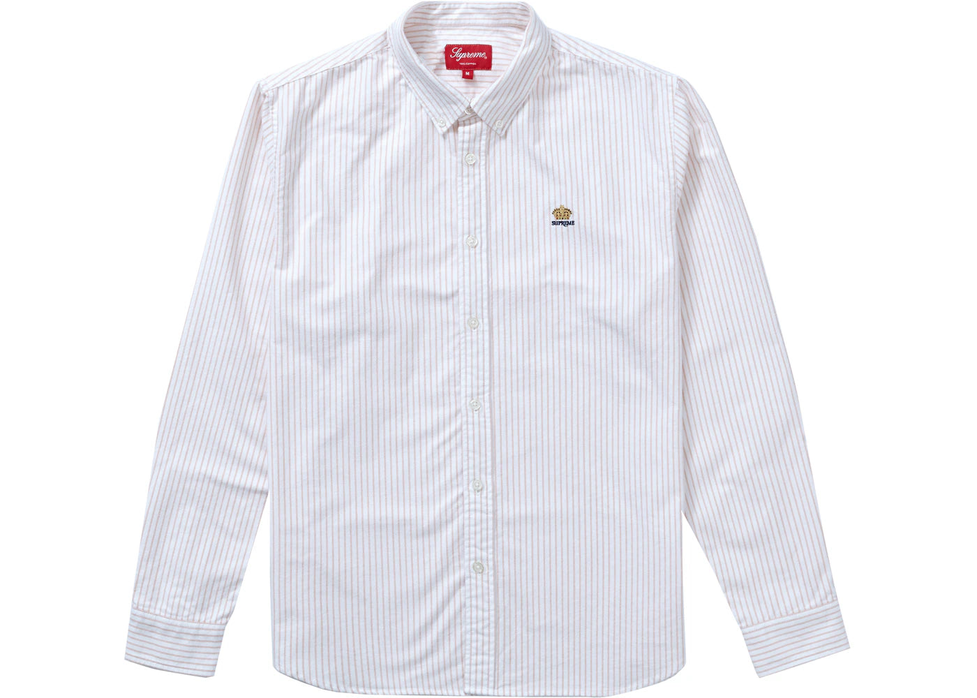 Supreme Flannel Oxford Shirt Orange Stripe