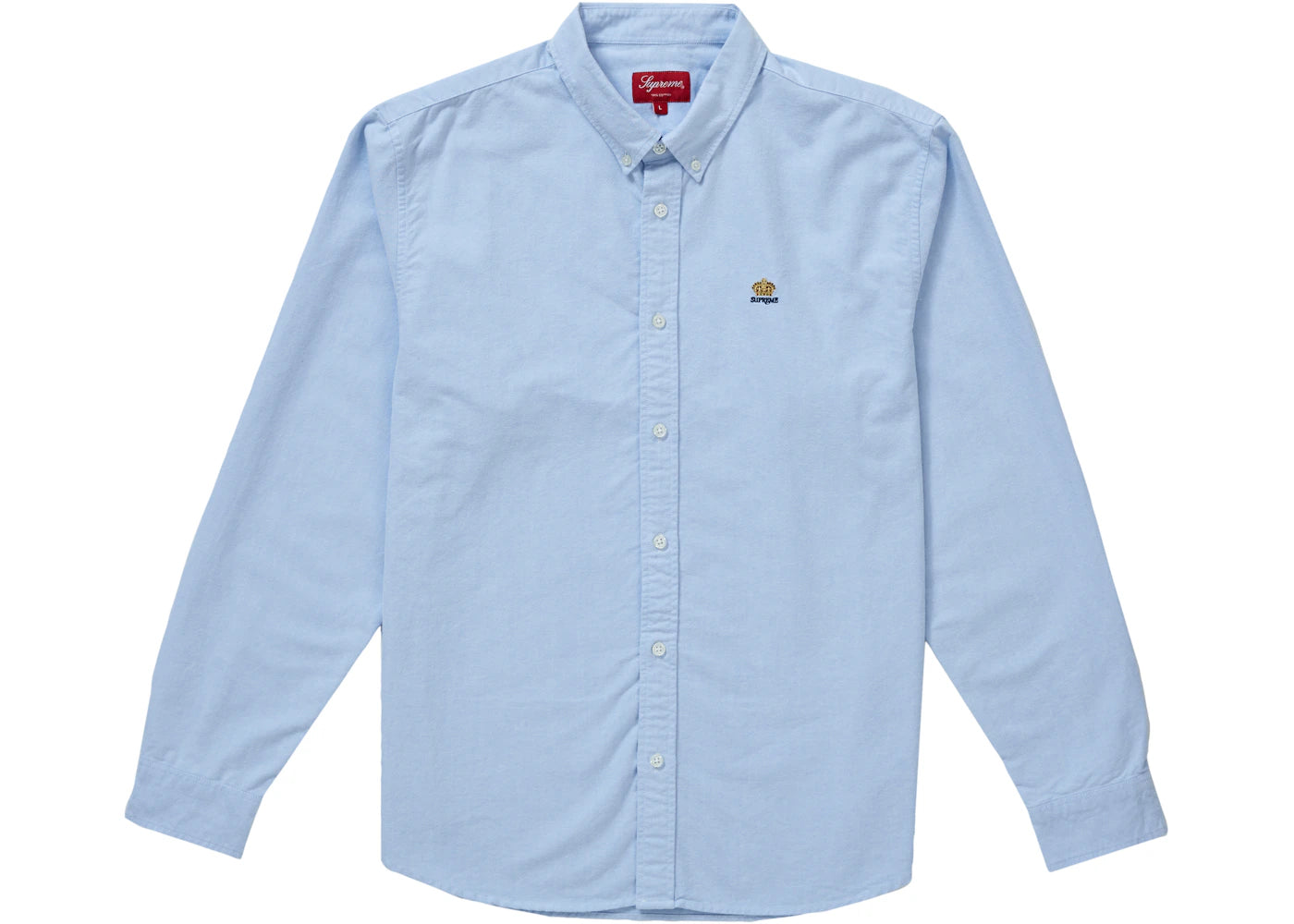 Supreme Flannel Oxford Shirt Light Blue