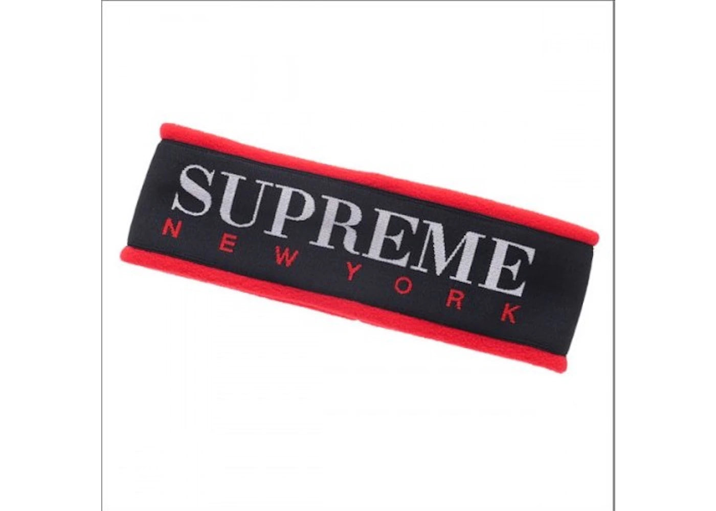 Supreme Fleece Headband Red