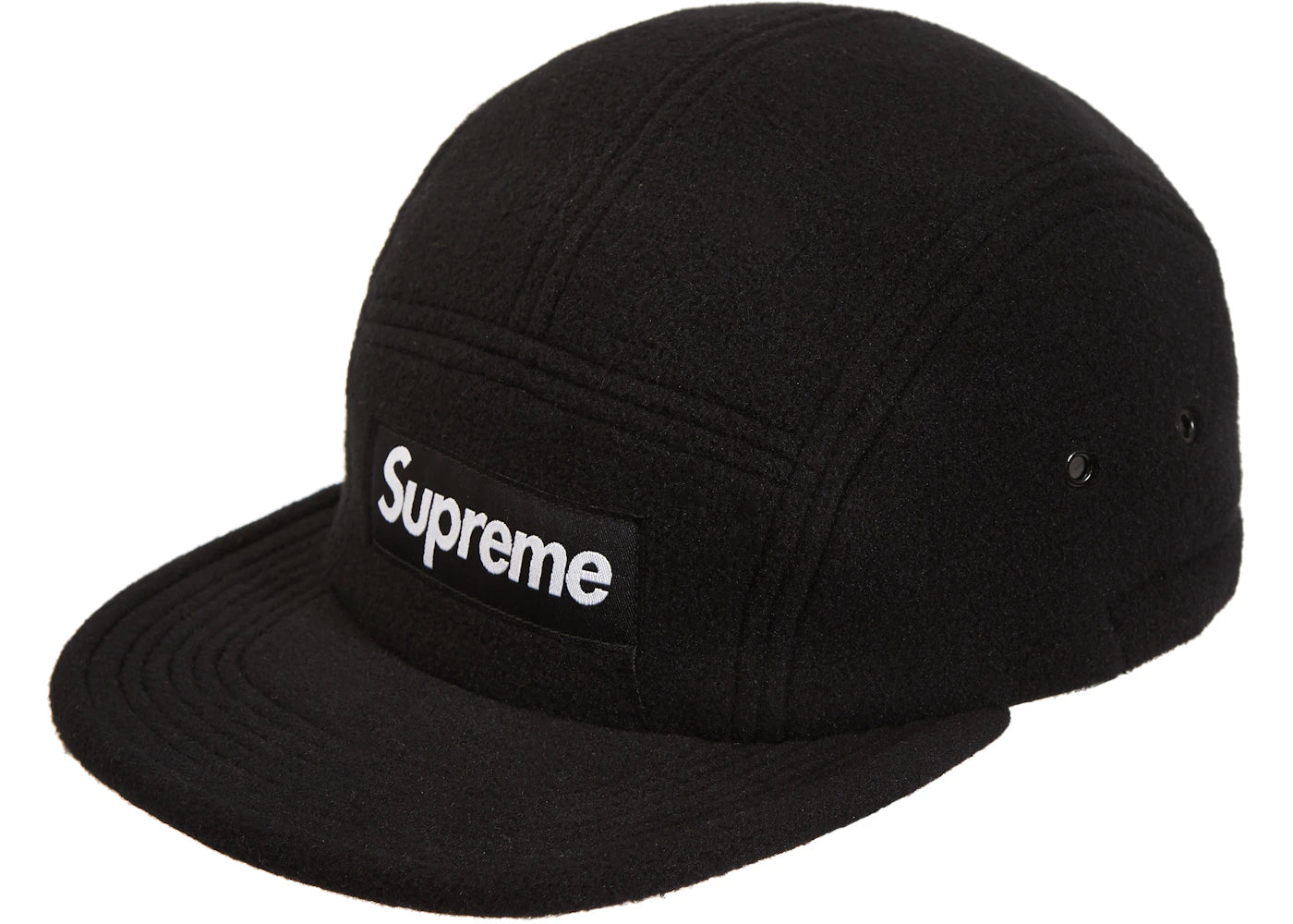 Supreme Fleece Pullcord Camp Cap Black