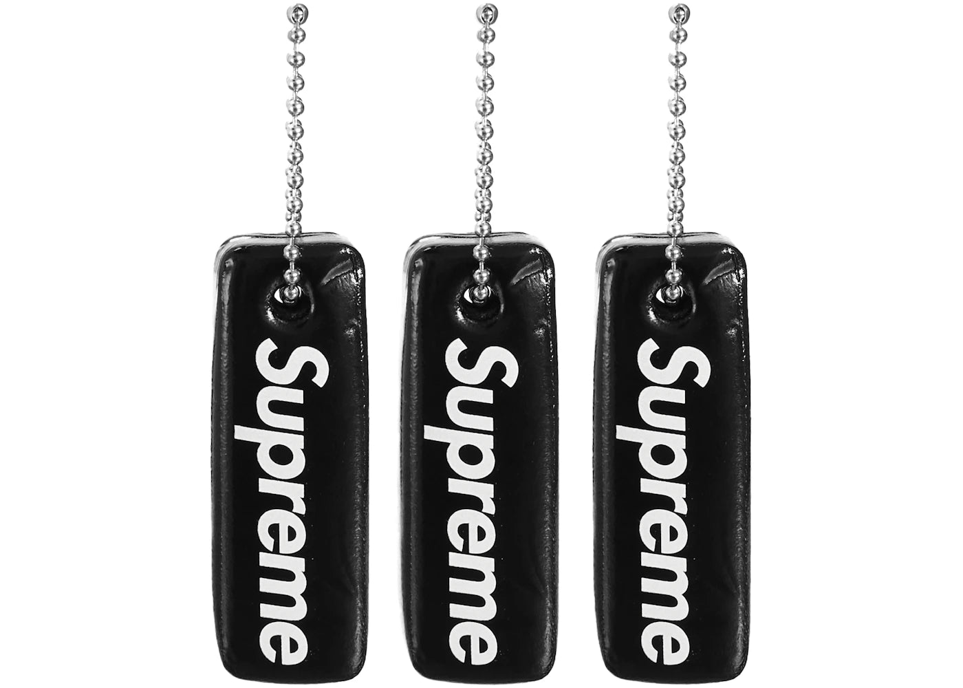 Supreme Floating Keychain (Set of 3) Black