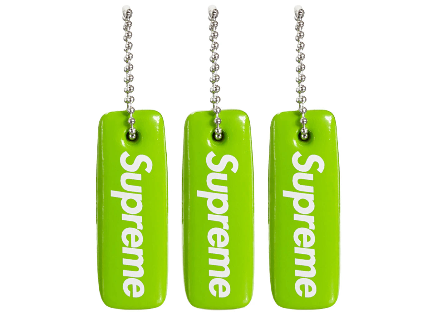 Supreme Floating Keychain (Set of 3) Green