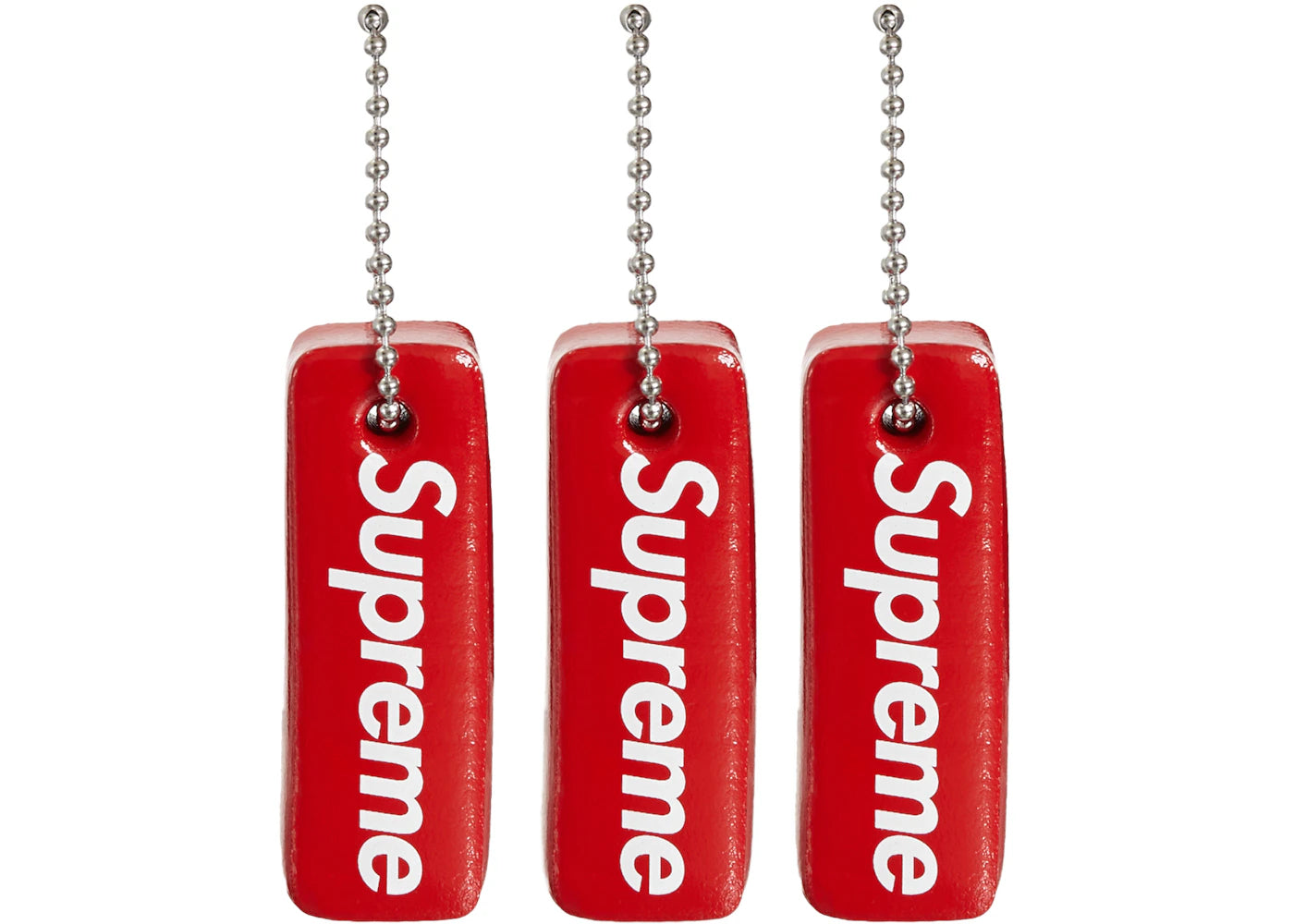 Supreme Floating Keychain (Set of 3) Red